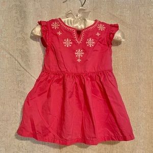 Carter’s Baby Girl Pink Embroidered Dress